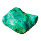 Back view of Grade AA Malachite specimen showing natural surface