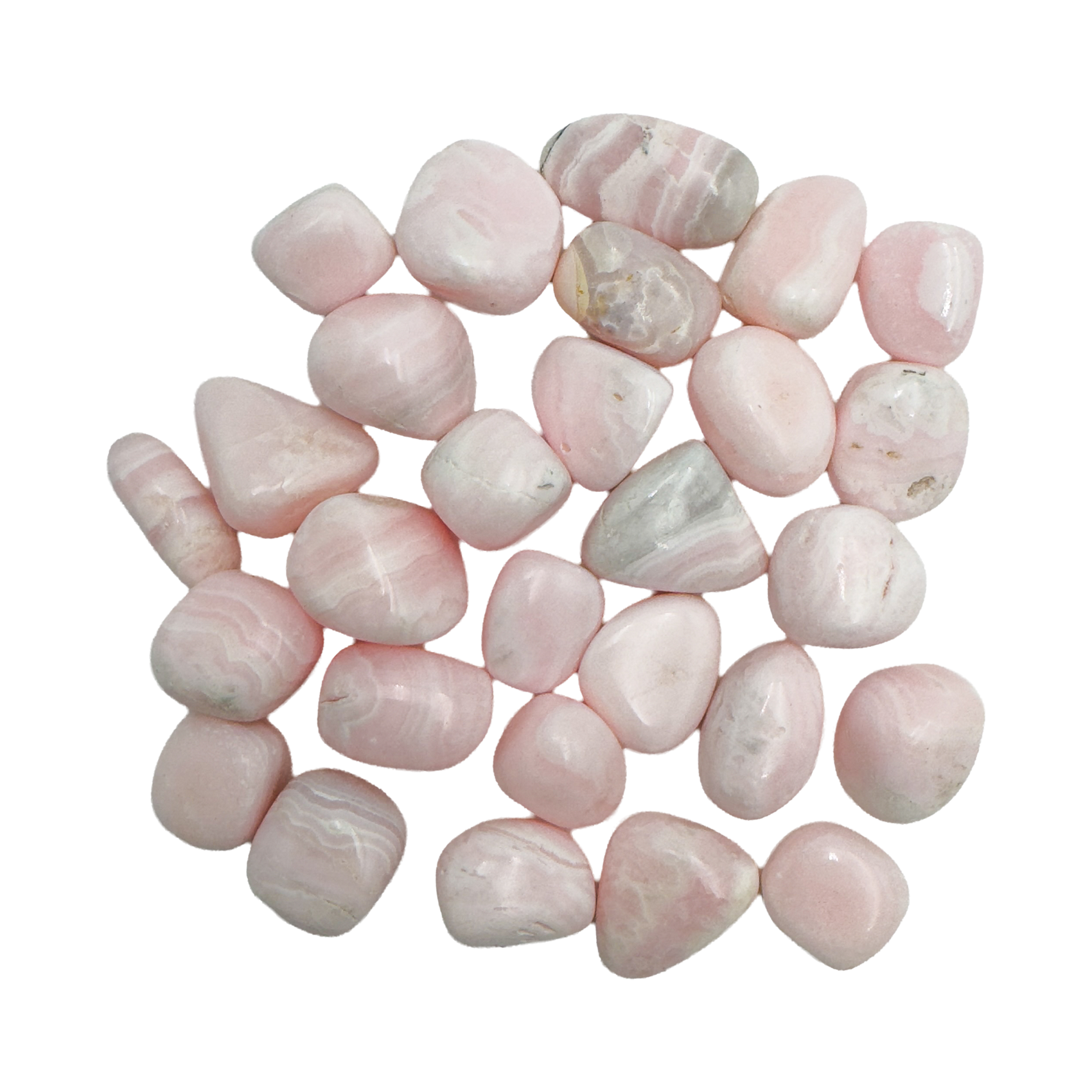 Mangano Calcite Hand Polished Stones | AA Grade | Peru | 1–1.50 Inch - Natural Stone
