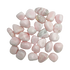 Mangano Calcite hand polished stones, Grade AA, soft pink with white banding, from Ancash, Peru