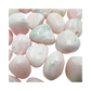 Natural Mangano Calcite, pale pink with white veining, hand polished, from Peru