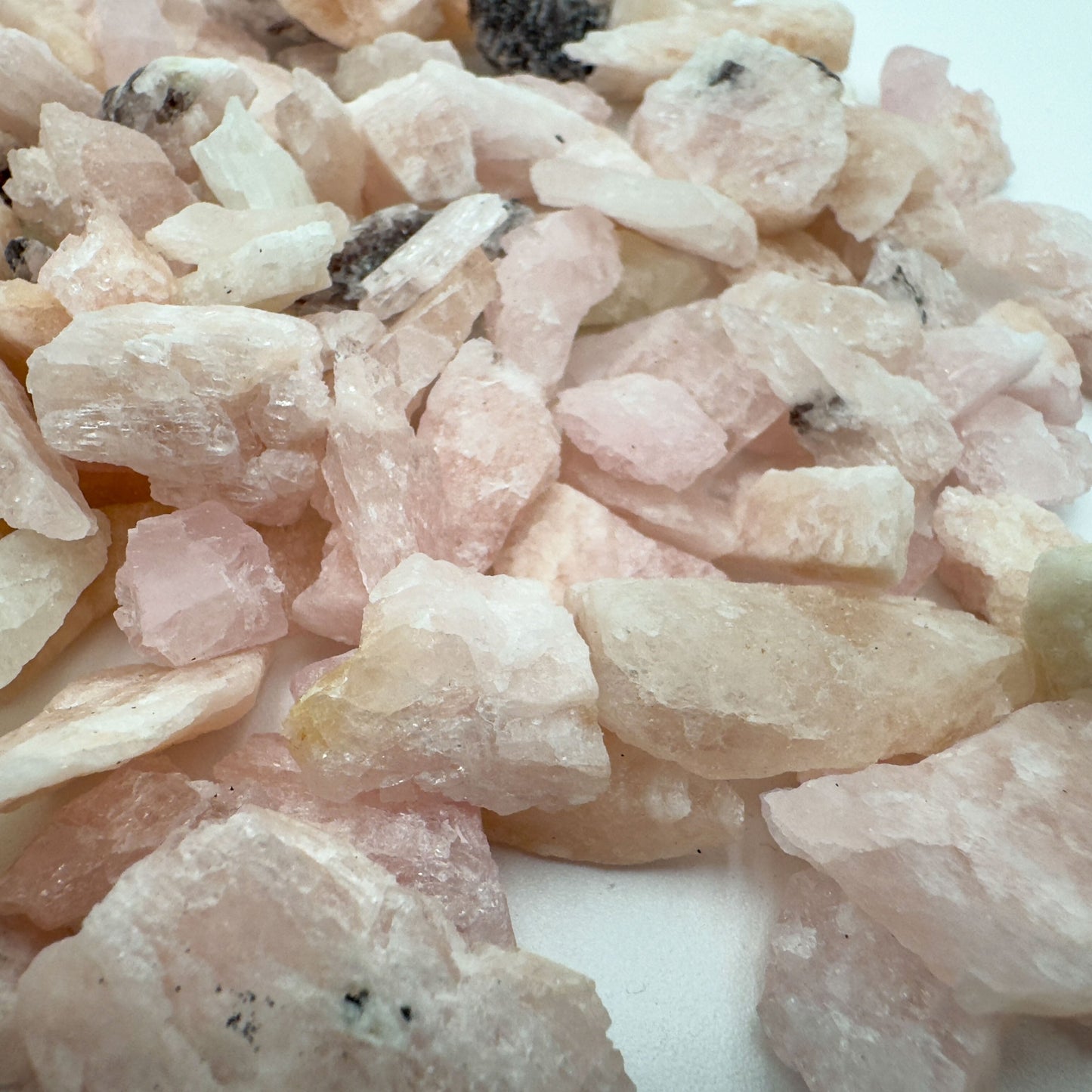 Raw Morganite rough from Minas Gerais Brazil bulk lot