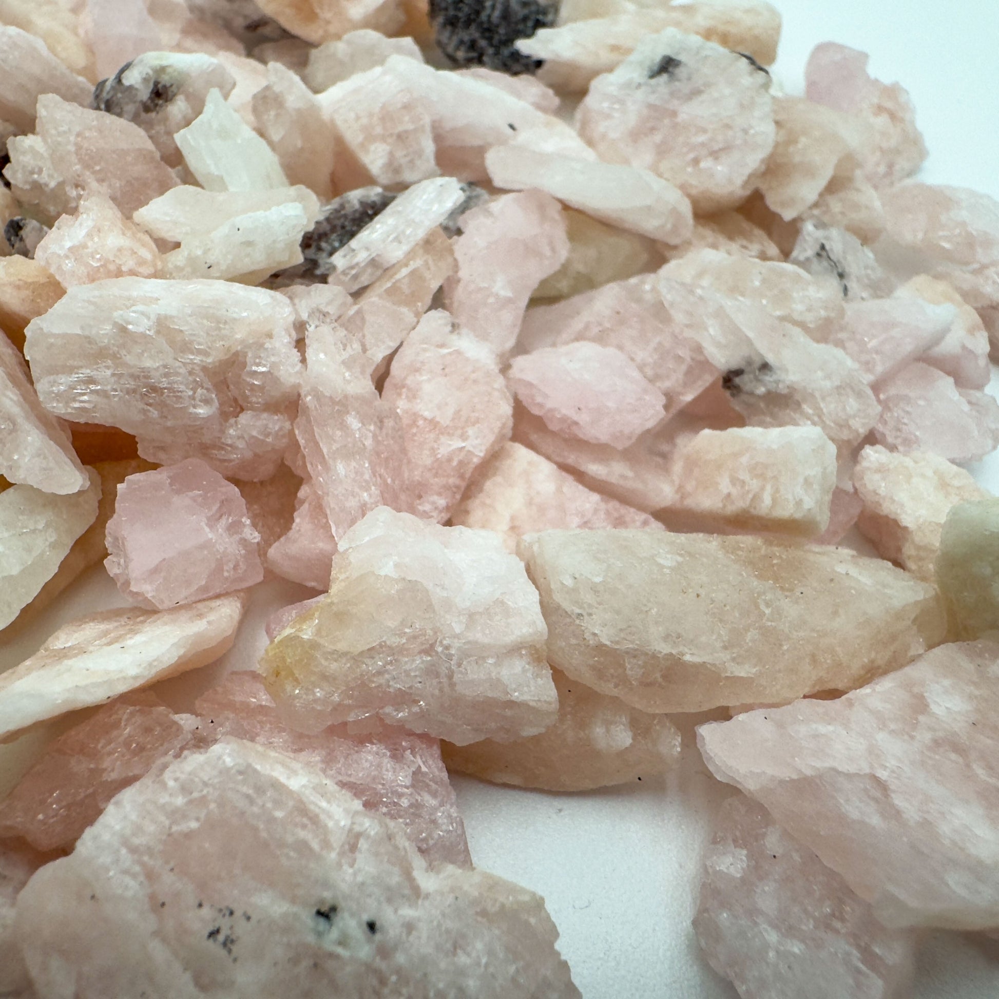 Raw Morganite rough from Minas Gerais Brazil bulk lot