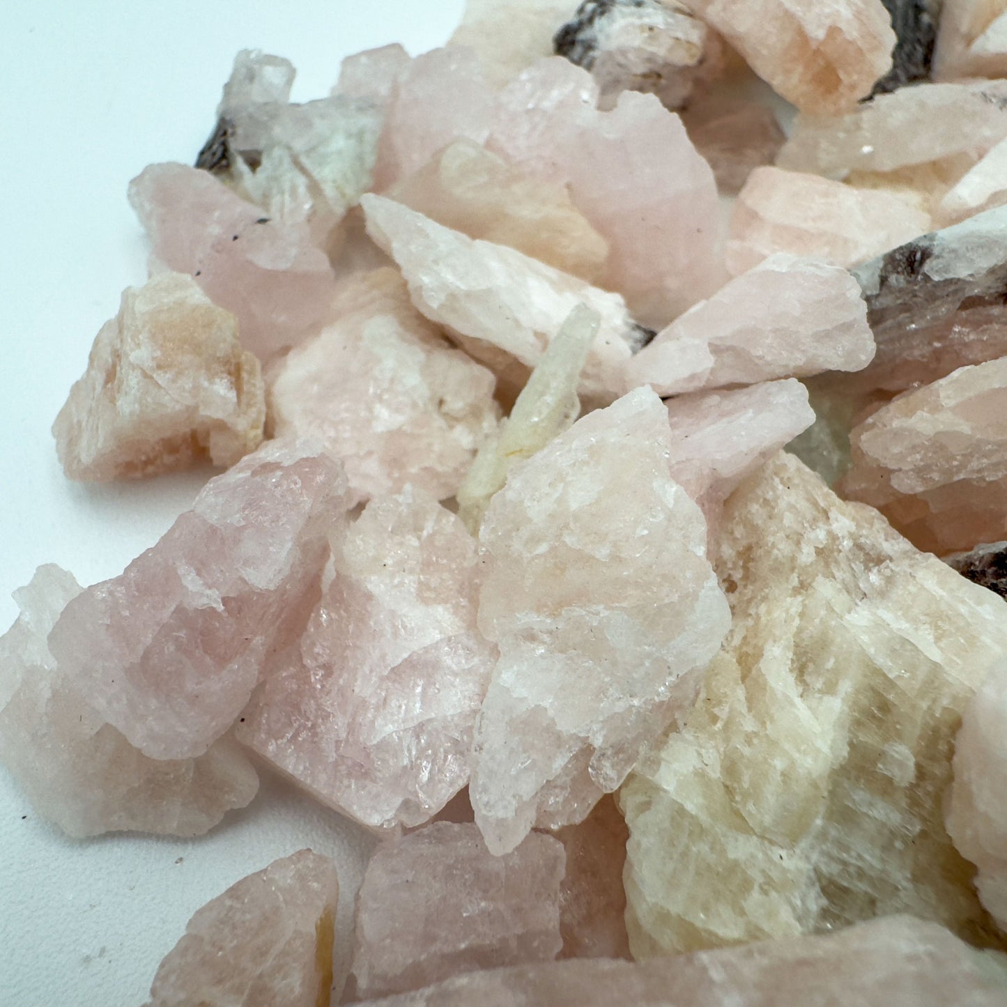 Raw Morganite rough from Minas Gerais Brazil bulk lot