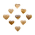 Citrine Crystal Hearts traditionally associated with Abundance, Confidence & Manifestation — polished, unheated, A grade from Brazil