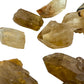 Back view of Natural Citrine raw stone, often worked with for Abundance and Manifestation.