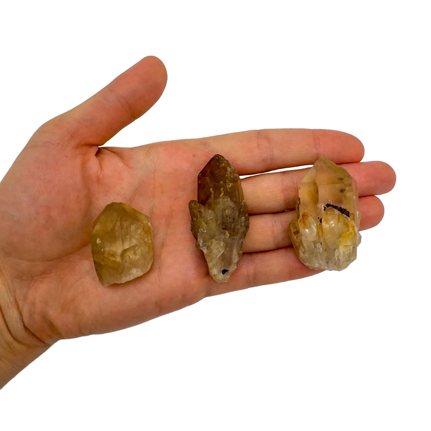 Unheated natural Citrine rough showing pale golden tone, Congolese origin, 1 to 2 inch