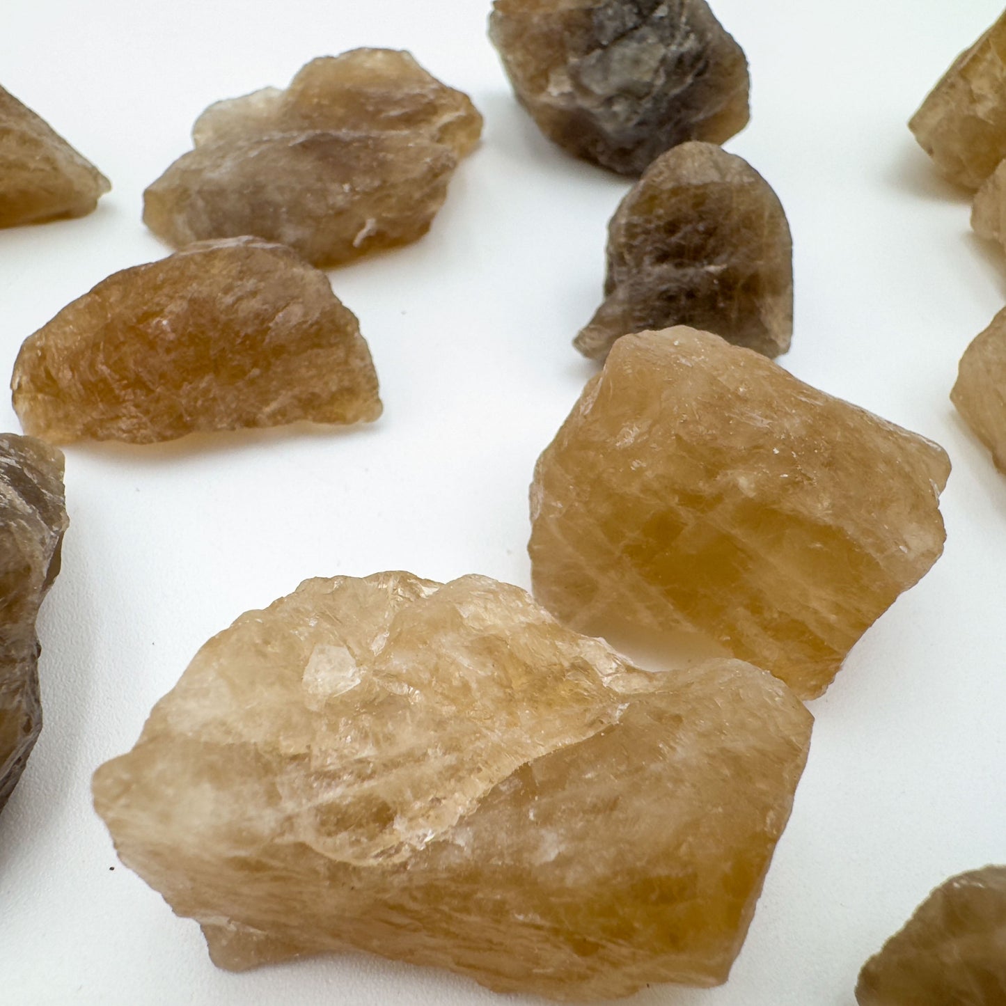 Raw Natural Citrine rough unheated from Minas Gerais Brazil bulk lot