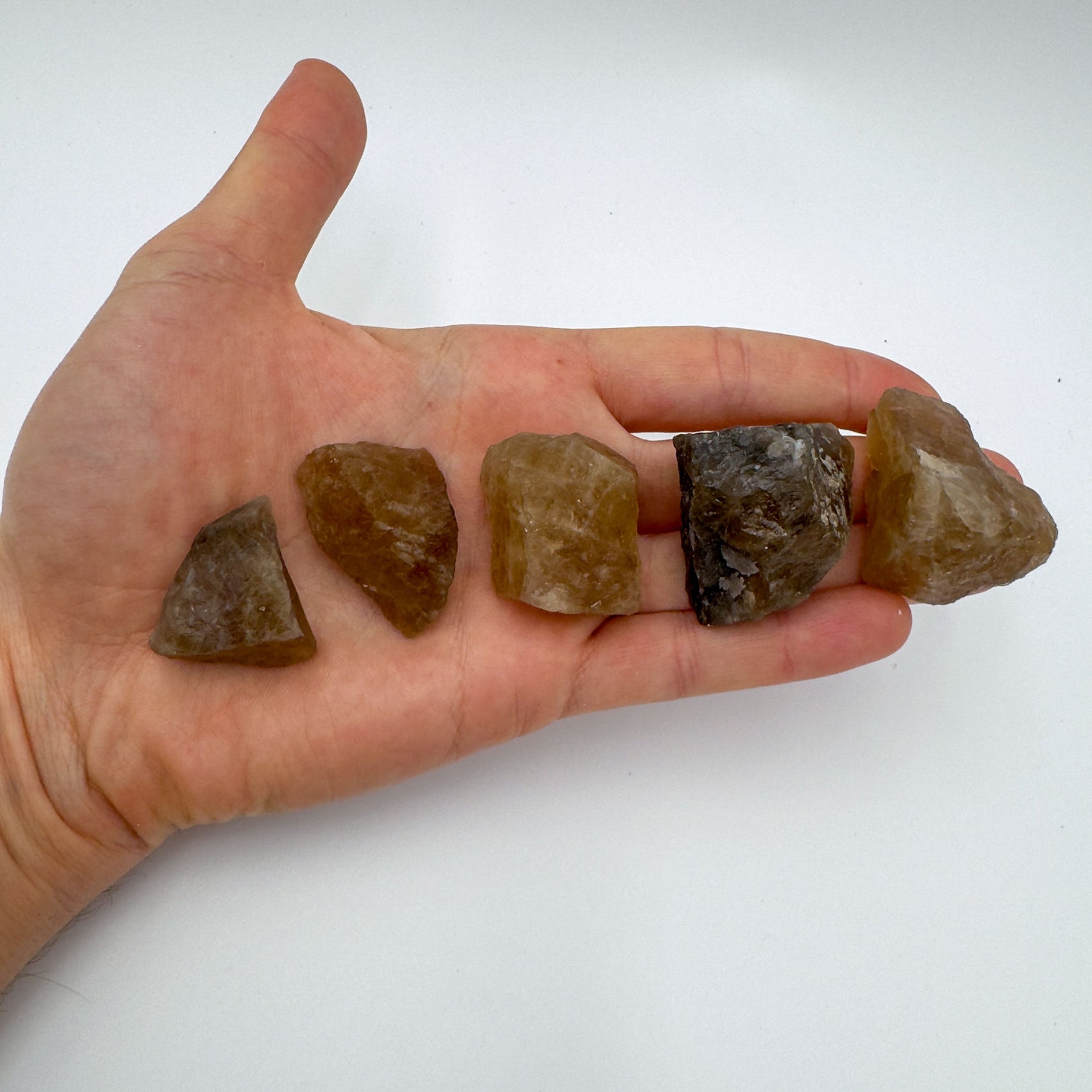 Raw Natural Citrine rough unheated from Minas Gerais Brazil bulk lot