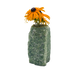 Nephrite jade crystal vase in mottled forest green stone, A grade, Minas Gerais Brazil, view 1