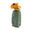 Nephrite jade crystal vase in mottled forest green stone, A grade, Minas Gerais Brazil, view 1