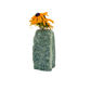 Nephrite jade crystal vase in mottled forest green stone, A grade, Minas Gerais Brazil, view 2
