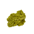 Primary display face of a 56 gram nontronite specimen, no. 10, its rounded olive-green growths covering weathered host rock.