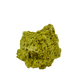 Nontronite no. 10 seen from the right profile: 56 grams of iron-rich smectite clay in chartreuse and olive tones.