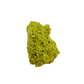 Top-down view of nontronite specimen no. 10, 2.59 inches wide, with soft botryoidal texture over exposed matrix.