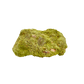 Untreated Brazilian nontronite, specimen no. 11, right profile, 2.41 by 1.57 inches of yellow-green botryoidal growth.