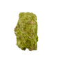 Specimen no. 11 of Minas Gerais nontronite, primary display face, olive-green bubbles built up over a 1.57 inch height.