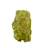 Specimen no. 11 of Minas Gerais nontronite, primary display face, olive-green bubbles built up over a 1.57 inch height.