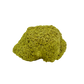 Primary display face of a 122 gram nontronite specimen, no. 12, its rounded olive-green growths covering weathered host rock.