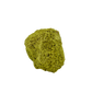 Nontronite no. 12 seen from the right profile: 122 grams of iron-rich smectite clay in chartreuse and olive tones.