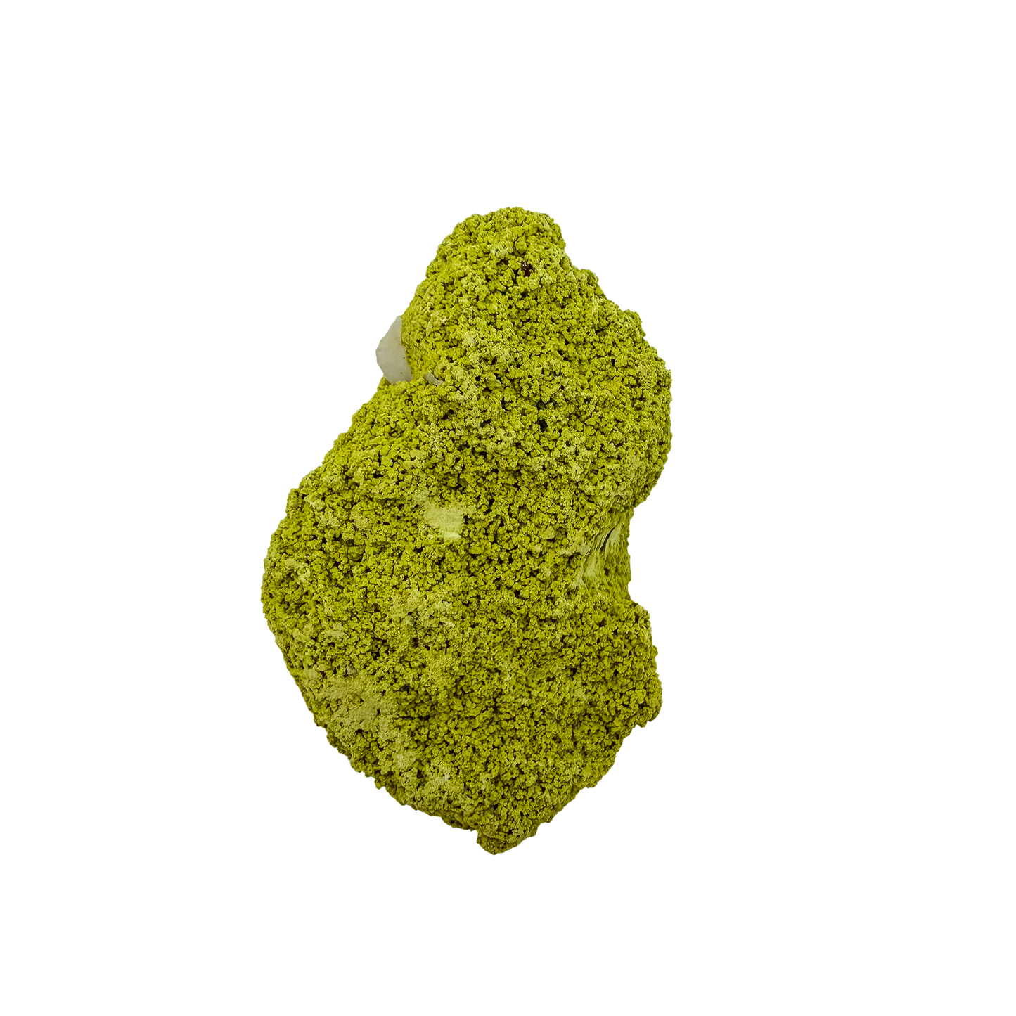 Botryoidal nontronite from Brazil, specimen no. 12, angled three-quarter view, measuring 3.28 by 2.09 by 2.28 inches at 122 grams.