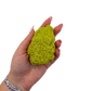 Scale reference for nontronite no. 12: the 3.28 by 2.09 inch specimen resting in an open hand.