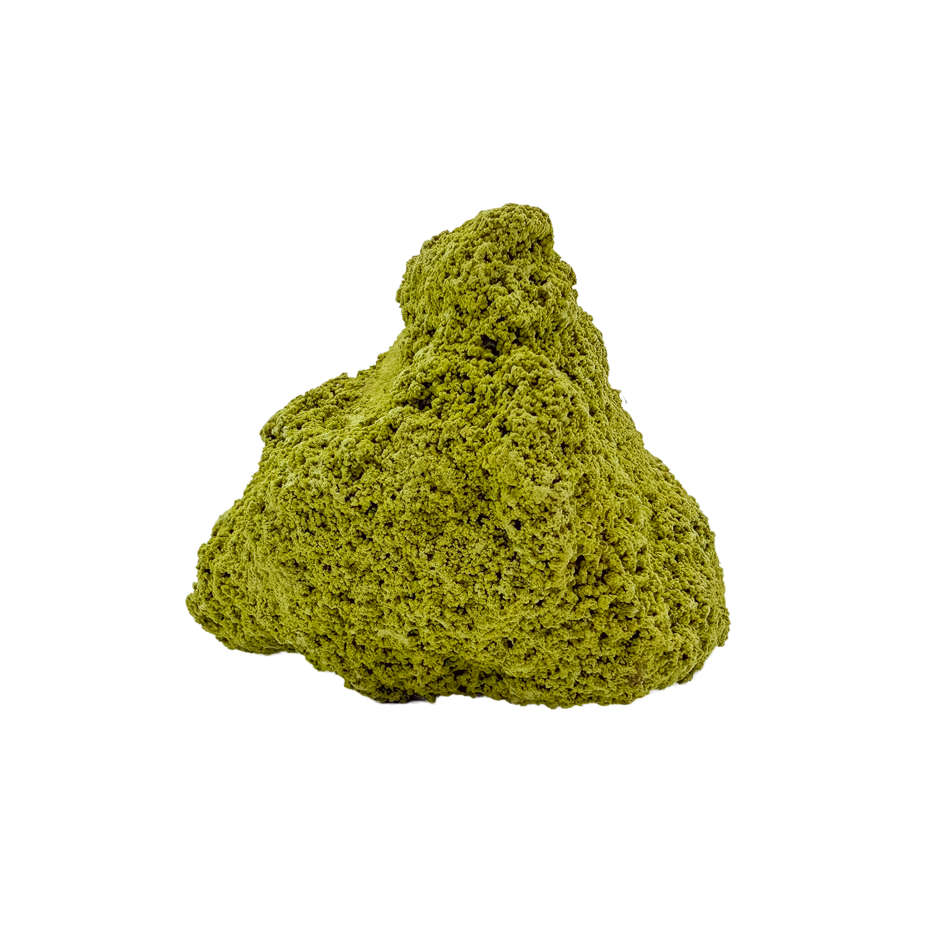 Reverse side of a rare nontronite specimen, no. 15, weighing 138 grams with chartreuse coloration throughout.