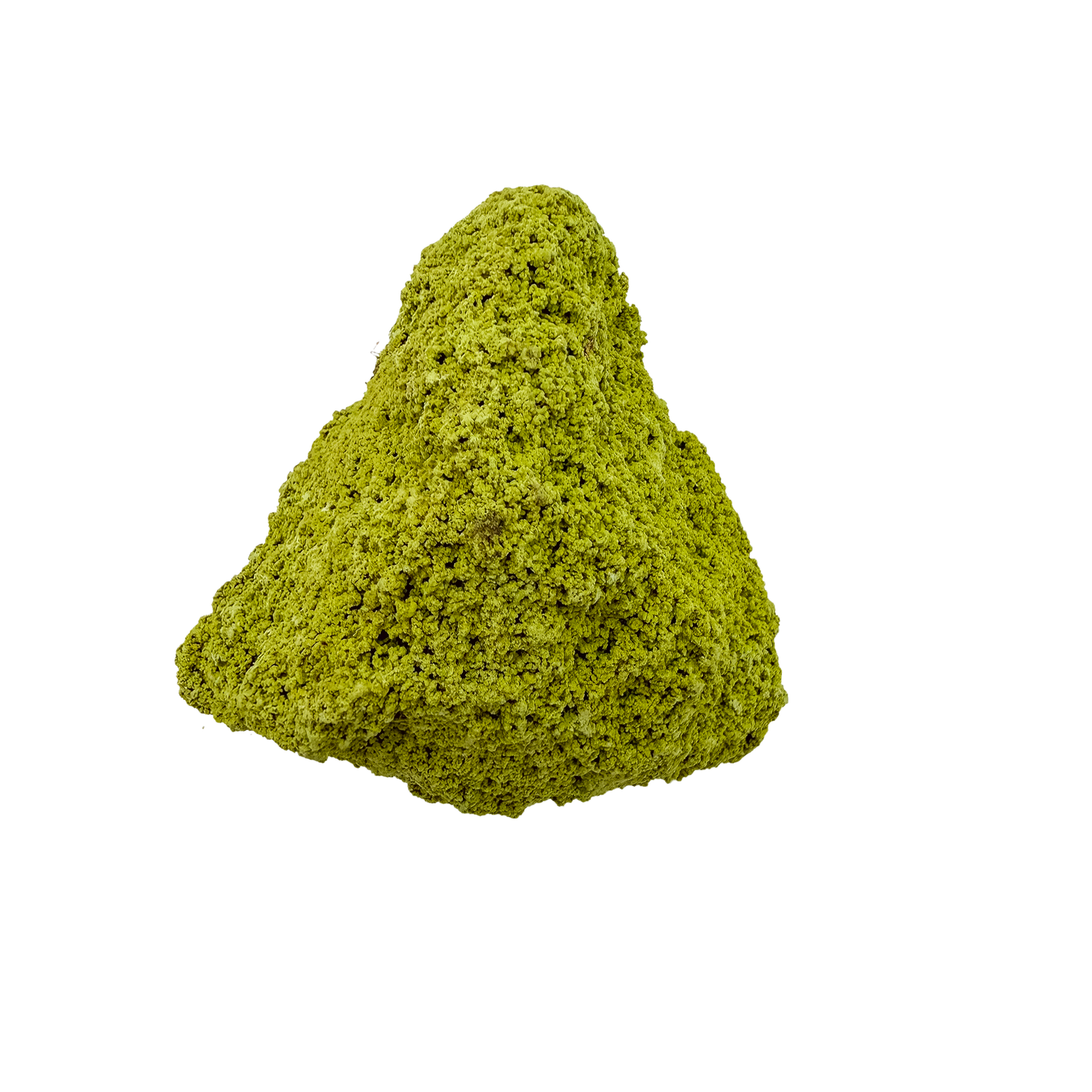 Nontronite specimen no. 15 photographed angled three-quarter view, a 3.17 by 2.95 inch piece of soft Mohs 1-2 clay mineral.