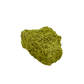 The left profile of nontronite no. 16, a 1.60 inch tall piece whose yellow-green surface reads as clustered bubbles.
