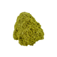 Untreated Brazilian nontronite, specimen no. 17, right profile, 2.13 by 2.55 inches of yellow-green botryoidal growth.