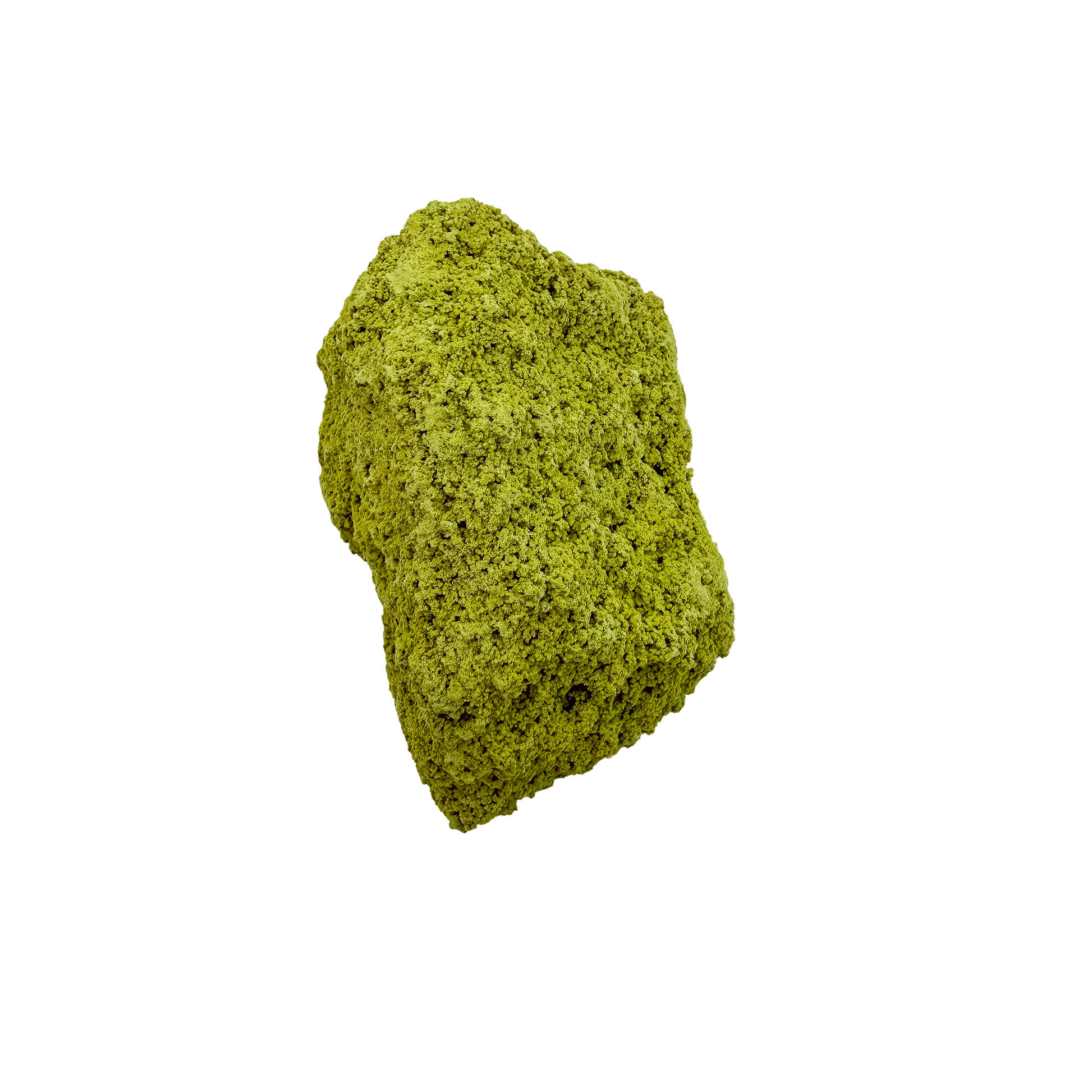 The top-down view of collector nontronite no. 17, 150 grams, showing how the bubbled crust wraps the host rock.