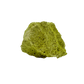 Nontronite no. 18 seen from the right profile: 218 grams of iron-rich smectite clay in chartreuse and olive tones.