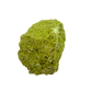 Primary display face of a 218 gram nontronite specimen, no. 18, its rounded olive-green growths covering weathered host rock.