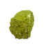 Primary display face of a 218 gram nontronite specimen, no. 18, its rounded olive-green growths covering weathered host rock.
