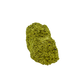 Untreated Brazilian nontronite, specimen no. 19, right profile, 1.68 by 2.07 inches of yellow-green botryoidal growth.