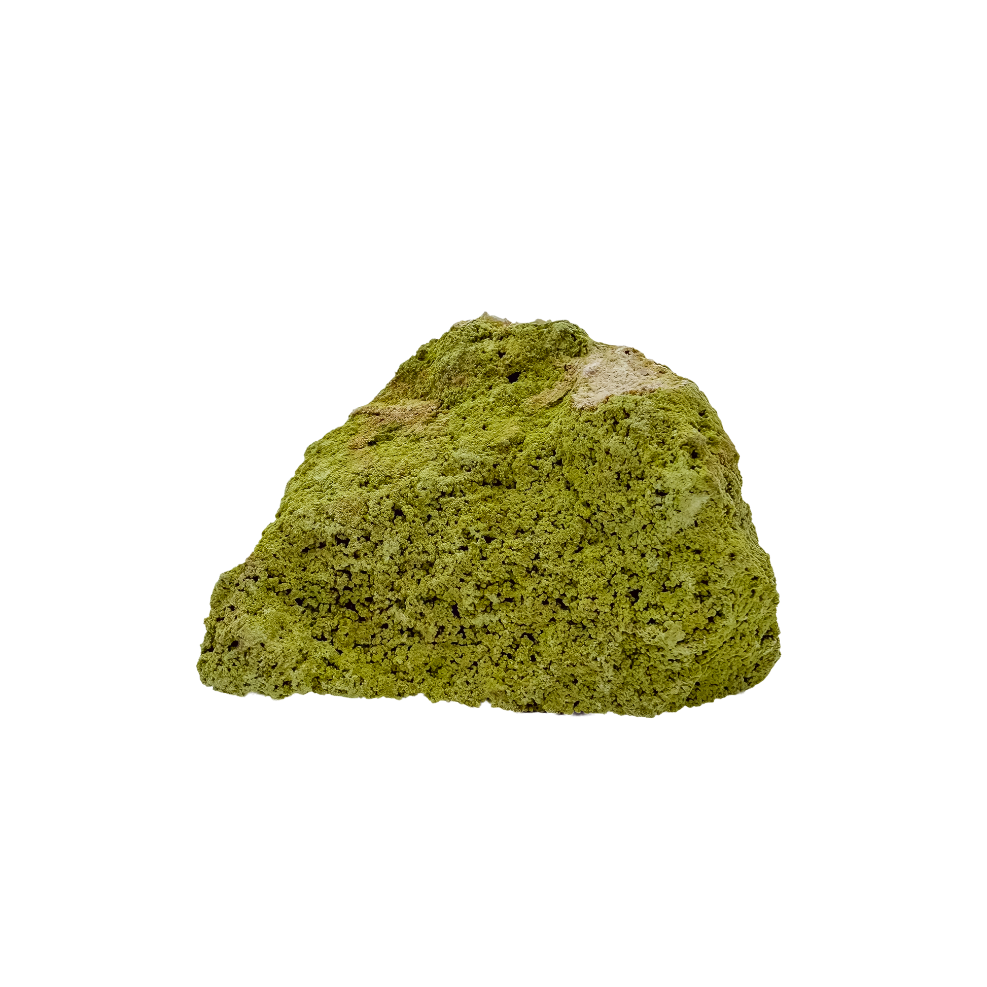 Reverse side of a rare nontronite specimen, no. 21, weighing 106 grams with chartreuse coloration throughout.