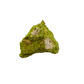 The top-down view of collector nontronite no. 21, 106 grams, showing how the bubbled crust wraps the host rock.