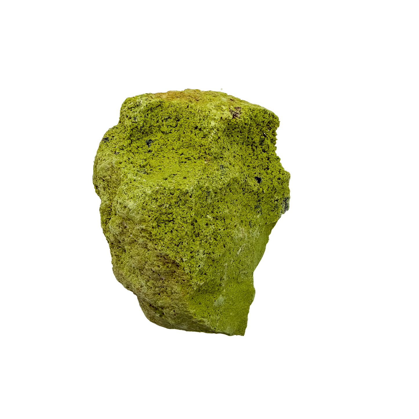 Botryoidal nontronite from Brazil, specimen no. 22, angled three-quarter view, measuring 3.76 by 2.74 by 2.92 inches at 324 grams.