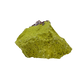 Reverse side of a rare nontronite specimen, no. 23, weighing 338 grams with chartreuse coloration throughout.