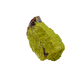 The top-down view of collector nontronite no. 23, 338 grams, showing how the bubbled crust wraps the host rock.