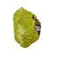 Specimen no. 23 of Minas Gerais nontronite, primary display face, olive-green bubbles built up over a 2.74 inch height.