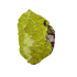 Specimen no. 23 of Minas Gerais nontronite, primary display face, olive-green bubbles built up over a 2.74 inch height.