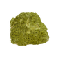 Primary display face of a 340 gram nontronite specimen, no. 24, its rounded olive-green growths covering weathered host rock.