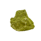 Nontronite no. 24 seen from the right profile: 340 grams of iron-rich smectite clay in chartreuse and olive tones.