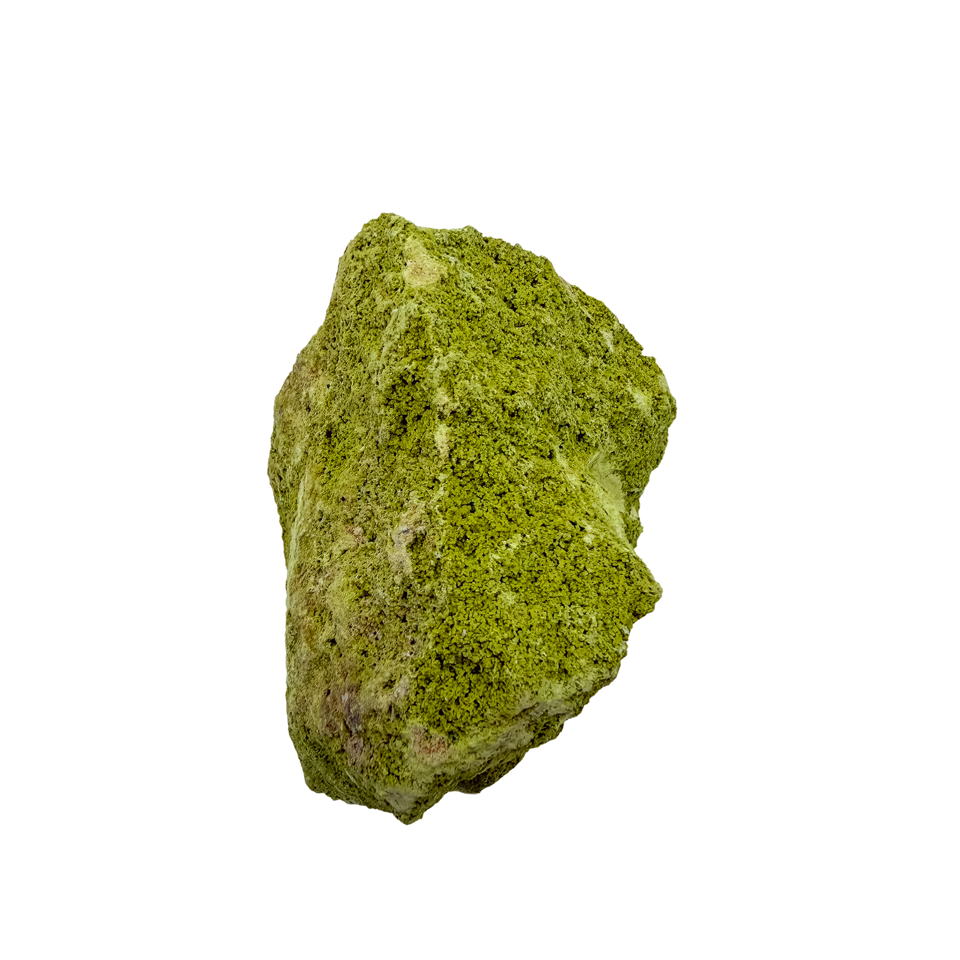 Botryoidal nontronite from Brazil, specimen no. 24, angled three-quarter view, measuring 3.70 by 3.17 by 2.72 inches at 340 grams.