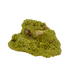 Specimen no. 25 of Minas Gerais nontronite, primary display face, olive-green bubbles built up over a 2.81 inch height.