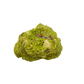 The top-down view of collector nontronite no. 25, 210 grams, showing how the bubbled crust wraps the host rock.