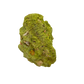 Nontronite specimen no. 25 photographed angled three-quarter view, a 3.67 by 2.30 inch piece of soft Mohs 1-2 clay mineral.