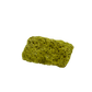 Collector-grade Brazilian nontronite no. 26 photographed from the reverse side, 2.84 by 2.69 inches of bubbled green clay mineral.