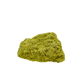 Nontronite no. 26 seen from the right profile: 114 grams of iron-rich smectite clay in chartreuse and olive tones.