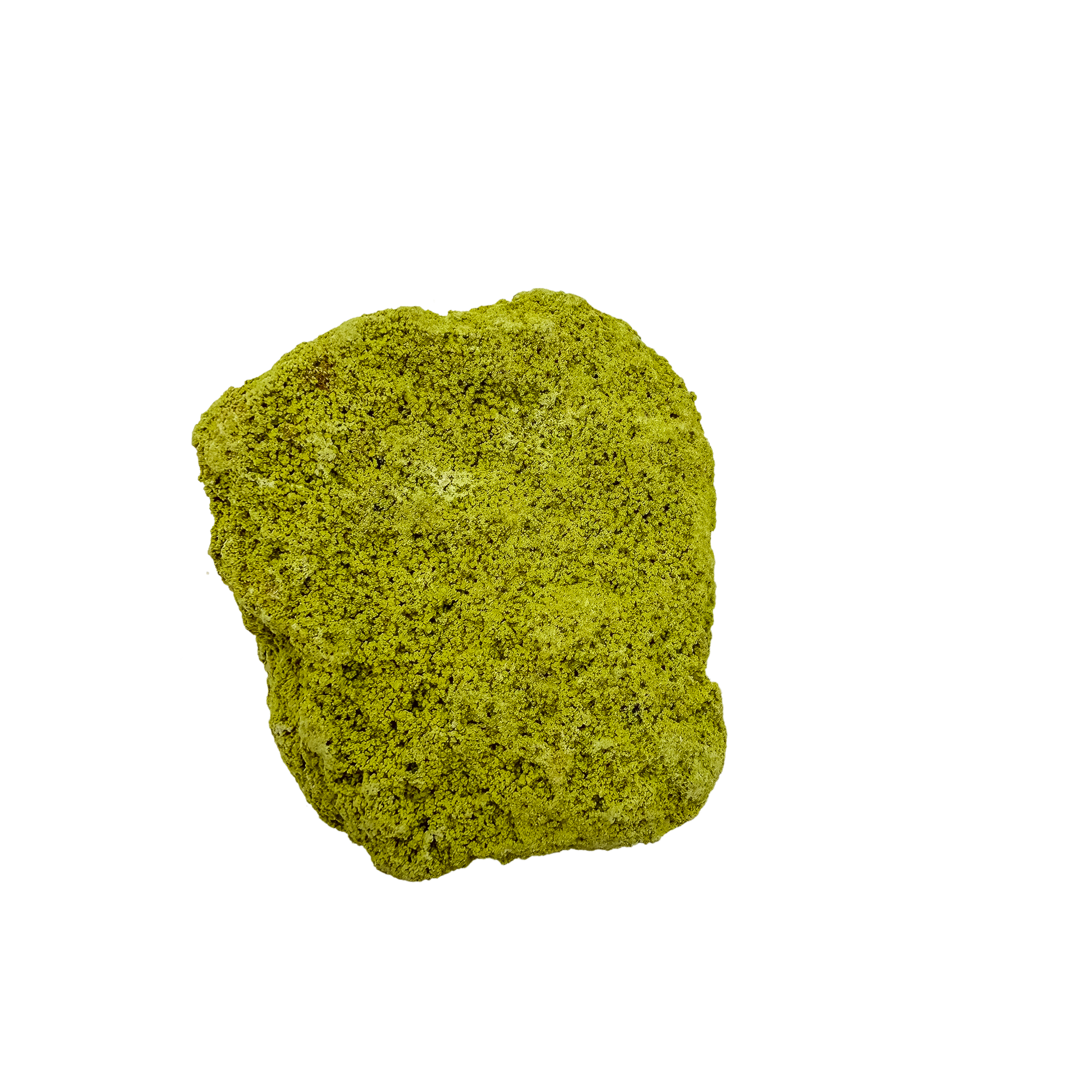 Botryoidal nontronite from Brazil, specimen no. 26, angled three-quarter view, measuring 2.84 by 2.69 by 1.50 inches at 114 grams.